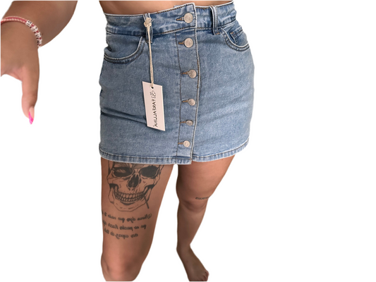 Falda pantalón botones