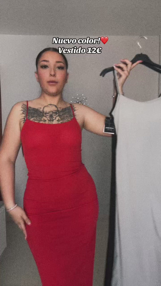 Vestido canalé